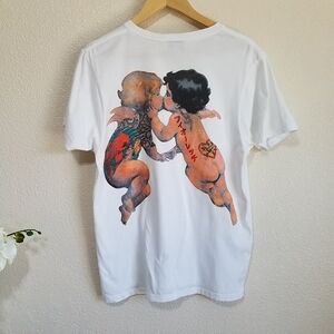 FIORUCCI Tattoo Angels Logo Graphic Crewneck Tee